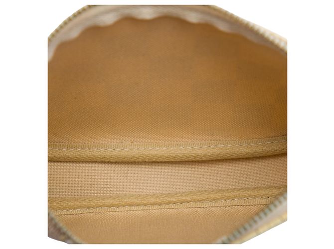 Louis Vuitton White Damier Azur Illustre Mini Pochette Accessoires Bianco - vista 4