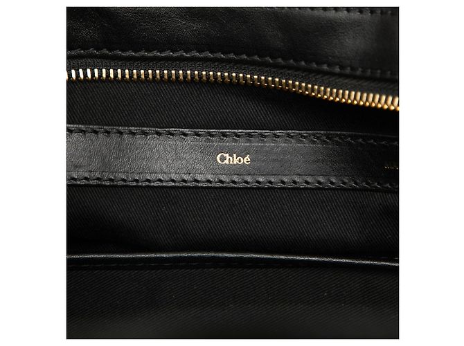 Chloé Alice Satchel Klein aus bicolor Leder Beige - Ansicht 5
