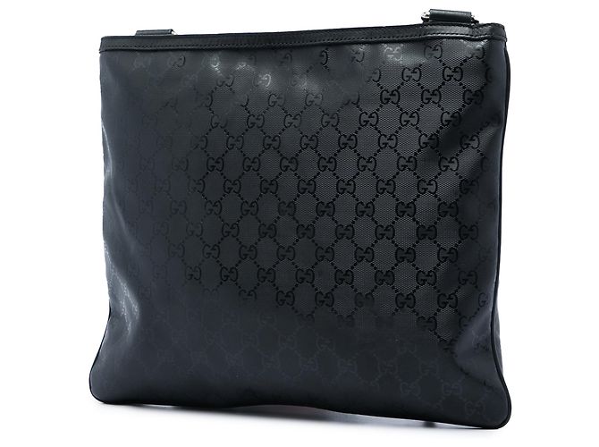 Gucci Bolso Bandolera Web Estampado GG Negro - vista 2