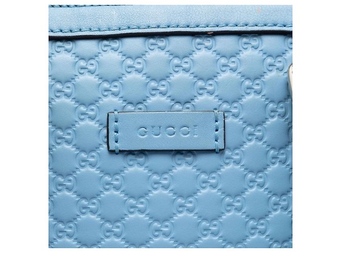 Borsa Dome Mini Microguccissima Blu Gucci Blu chiaro - vista 5
