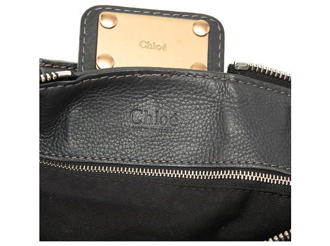 Chloé Gray Leather Paddington Shoulder Bag Brown Dark grey - view 5