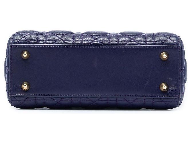 Dior Blue Small Lambskin Cannage My ABCDior Lady Dior - vista 3