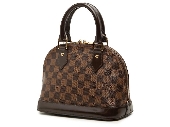 Louis Vuitton Brown Damier Ebene Alma BB Marrom - vista 2