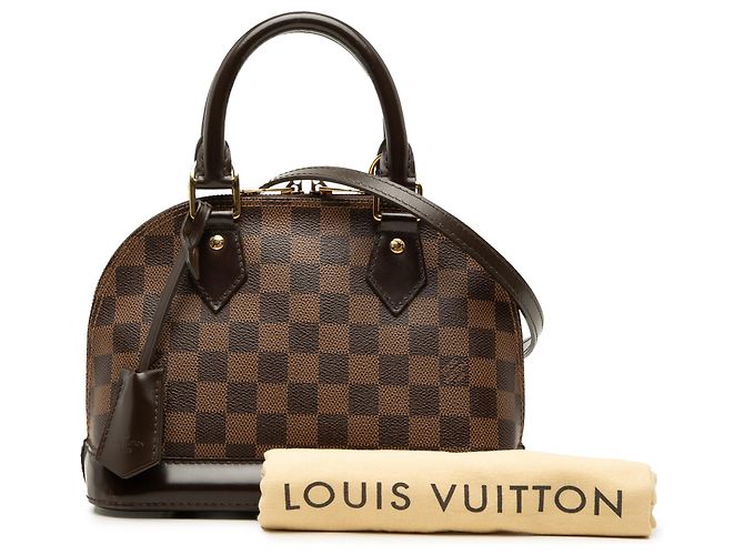 Louis Vuitton Brown Damier Ebene Alma BB Marrom - vista 7