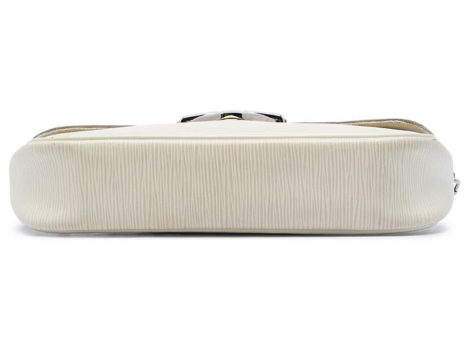 Louis Vuitton White Epi Pochette Montaigne - vista 3