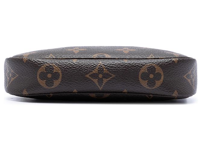 Louis Vuitton Brown Monogram Mini Pochette Accessoires Marrone - vista 3