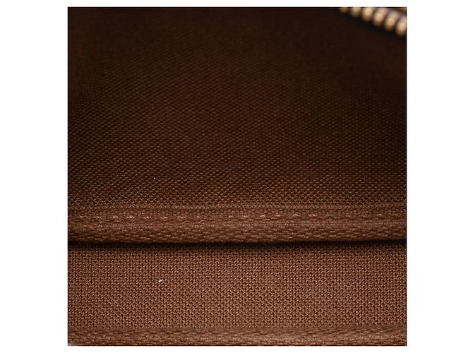 Louis Vuitton Brown Monogram Mini Pochette Accessoires Marrone - vista 4