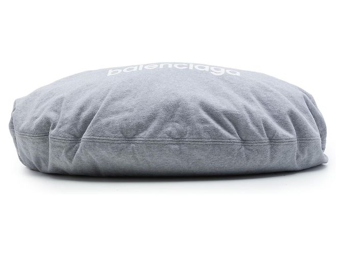Balenciaga Borsa Hobo in jersey grigio con logo 3B Marrone - vista 3