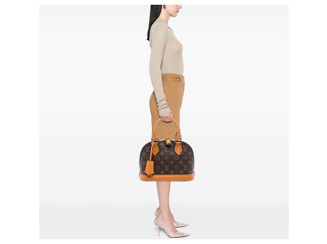 Louis Vuitton Brown Monogram Alma BB Marron - vue 7