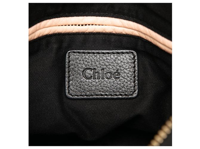 Chloé Paraty Satchel aus Narbenleder in Schwarz, Größe Medium - Ansicht 5
