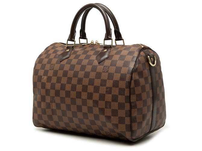 Louis Vuitton Brown Damier Ebene Speedy Bandouliere 30 Marrone - vista 2