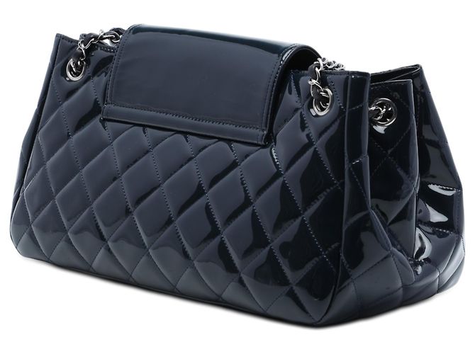 Chanel Blue Quilted Patent Reissue 2.55 Accordion Flap Blu navy - vista 2