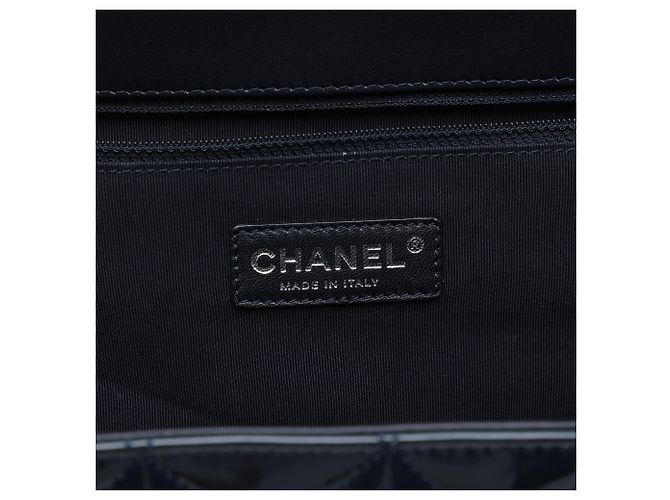 Chanel Blue Quilted Patent Reissue 2.55 Accordion Flap Blu navy - vista 5