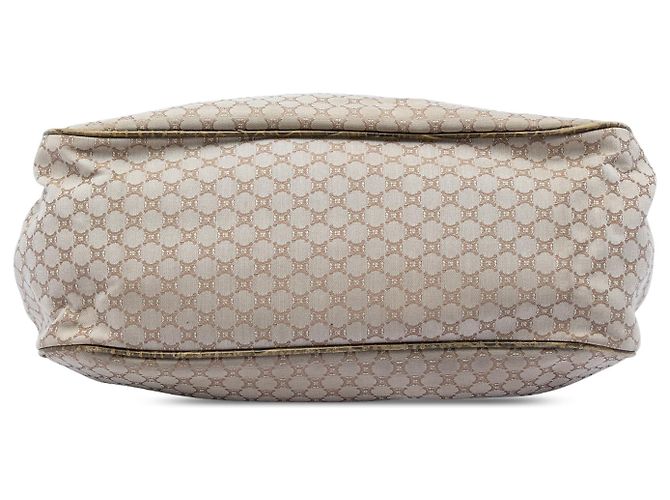 Céline Borsa Celine Beige Macadam Canvas con nappina e chiusura a telaio - vista 3