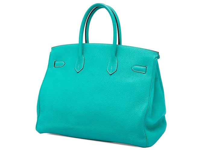 Hermès Blue Togo Birkin Retourne 35 Turchese - vista 2