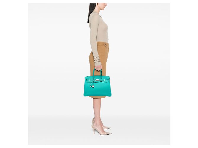 Hermès Blue Togo Birkin Retourne 35 Turchese - vista 6