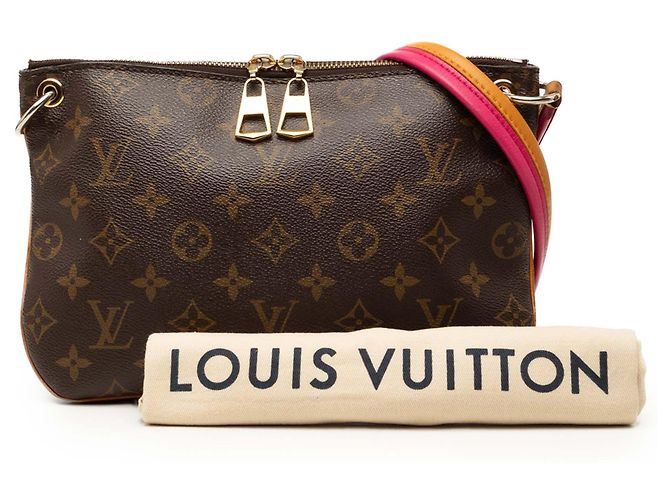 Louis Vuitton Brown Monogram Lorette Marrone - vista 7