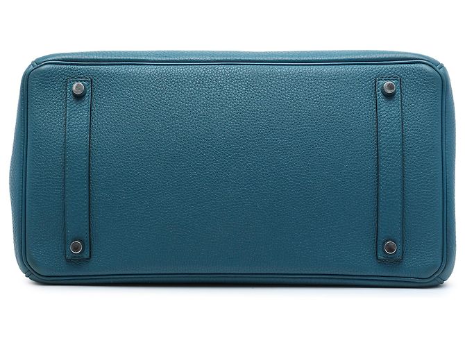 Hermès Blue Togo Birkin Retourne 35 Azul - vista 3
