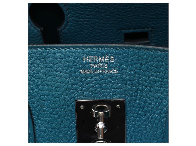 Hermès Blue Togo Birkin Retourne 35 Azul - vista 5