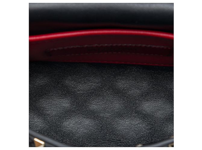 Borsa cintura Valentino Rockstud Spike in lambskin nero - vista 4