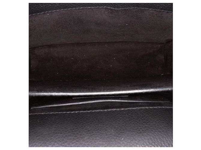 Saint Laurent Black Small Grained Calfskin Monogram Sunset Crossbody Nero - vista 4