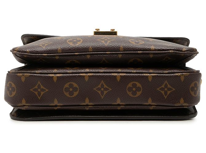Louis Vuitton Brown Monogram Pochette Metis Marrone - vista 3