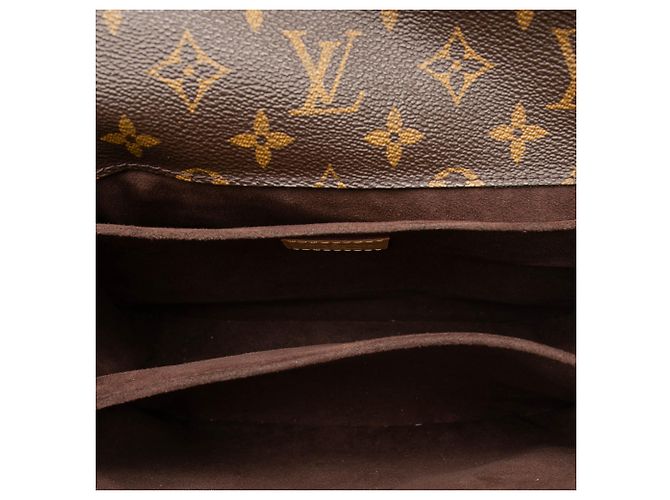 Louis Vuitton Brown Monogram Pochette Metis Marrone - vista 4