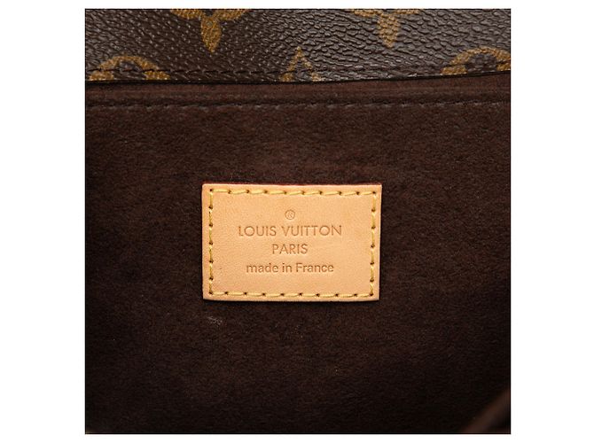 Louis Vuitton Brown Monogram Pochette Metis Marrone - vista 5