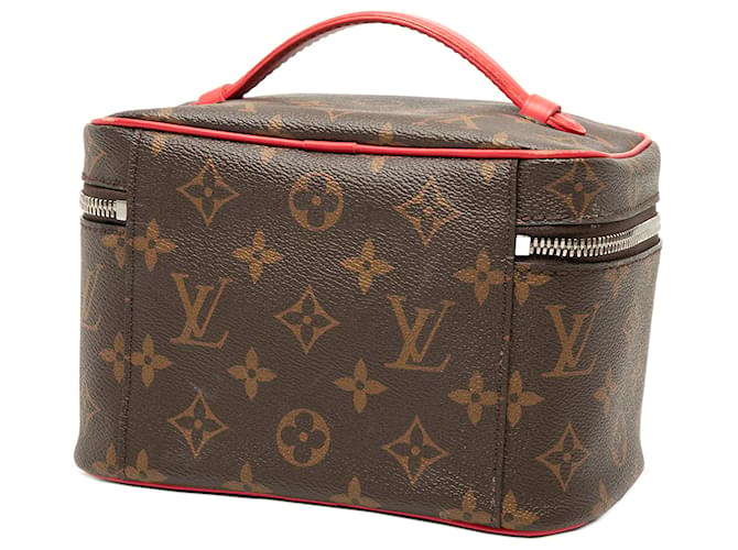 Louis Vuitton Brown Monogram Macassar Nice Mini Vanity Case Marrone - vista 2