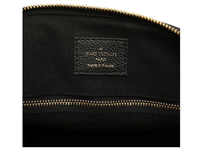 Louis Vuitton Black Monogram Giant Empreinte Speedy Bandouliere 25 Preto - vista 5