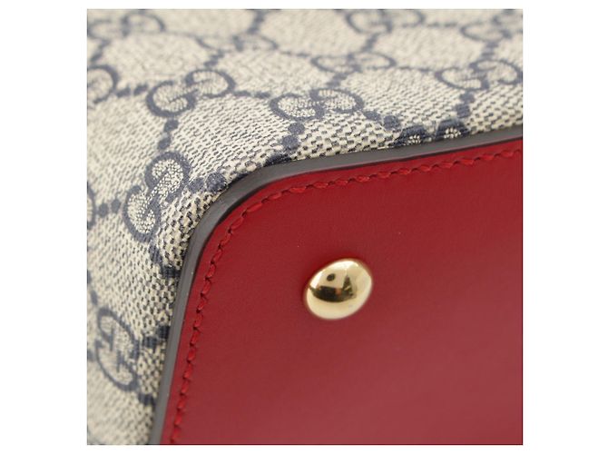 Borsa Tote Gucci Beige GG Supreme Linea A Fold Over - vista 11