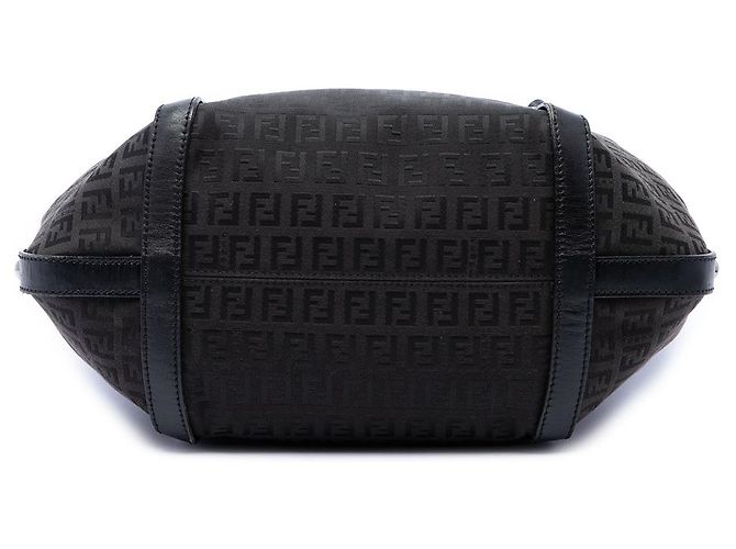 Fendi Brown Zucchino Canvas Tote Braun Dunkelbraun - Ansicht 3