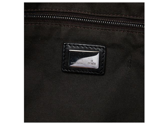 Fendi Brown Zucchino Canvas Tote Braun Dunkelbraun - Ansicht 5