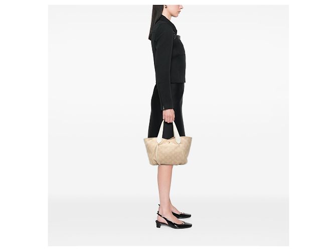 Louis Vuitton Beige Sable Cabas Ipanema GM - vista 7
