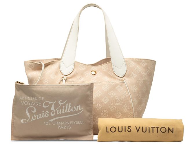 Louis Vuitton Beige Sable Cabas Ipanema GM - vista 8