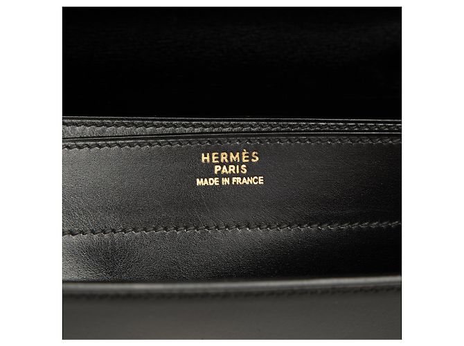 Hermès Black Box Calf Sac a Depeches 41 Nero - vista 5