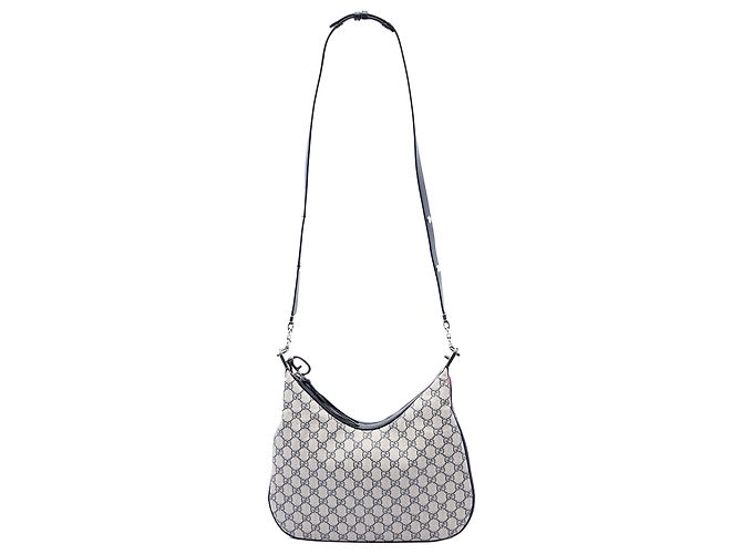 Borsa a tracolla Gucci Beige Large GG Supreme Web Attache - vista 2