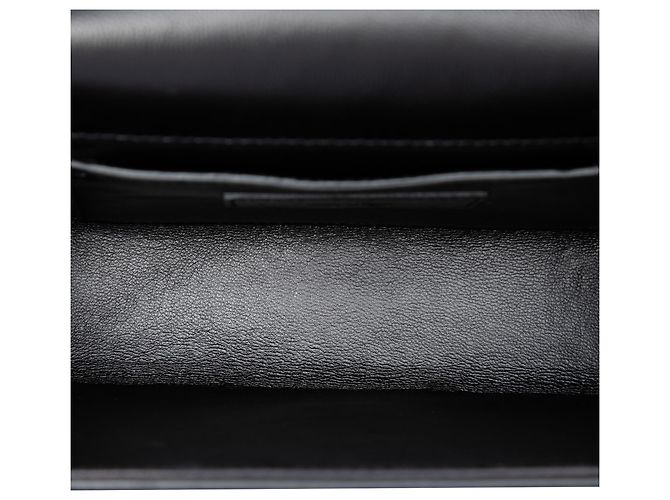 Saint Laurent Black Small Velvet Monogram Kate Tassel Crossbody Nero - vista 4