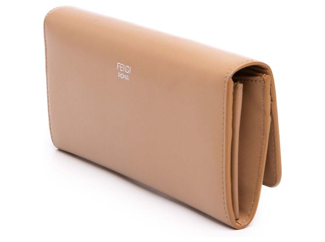 Fendi Beige Leather Hypnoteyes Continental Wallet - view 2
