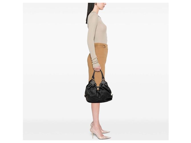 Louis Vuitton Brown Monogram Mahina L Marrone Marrone scuro - vista 7