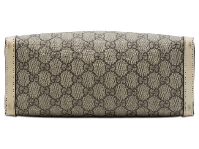 Gucci Beige Small GG Supreme Padlock Tote - Ansicht 3