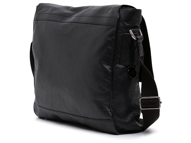 Borsa Messenger Brynmore Mulberry in pelle di vitello grana grossa blu Blu navy - vista 2