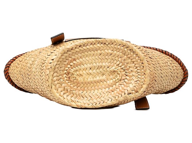 LOEWE Anagram Small Raffia Basket Tote in Beige - Ansicht 3