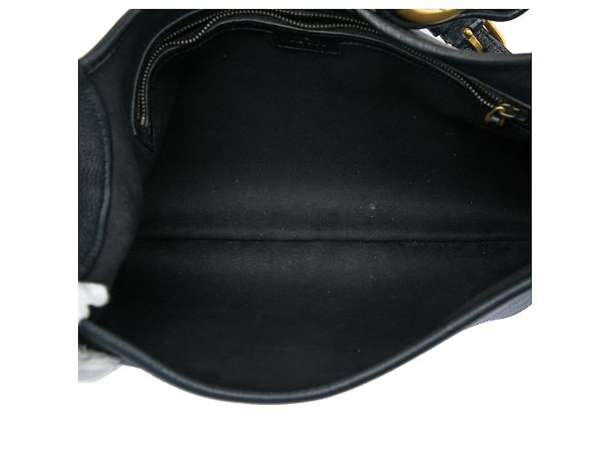 Gucci Aphrodite Crossbody in pelle nera Medium Nero - vista 4