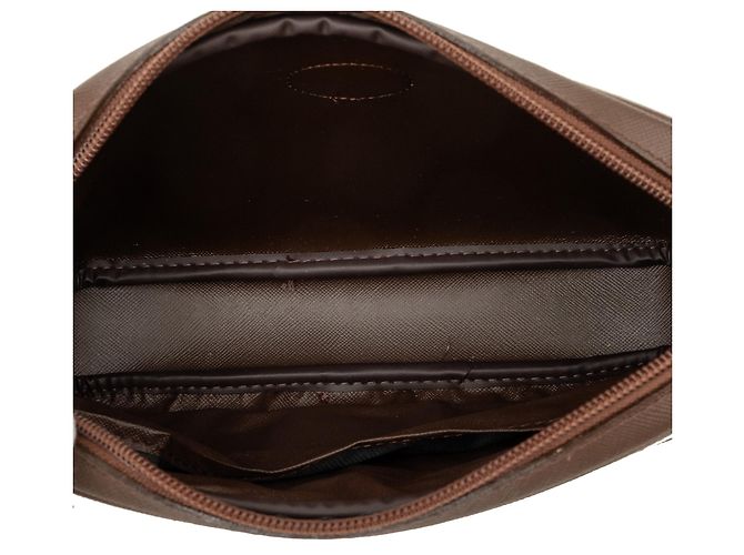 Clutch Burberry Brown Vintage Check Canvas Marrone Marrone chiaro - vista 4