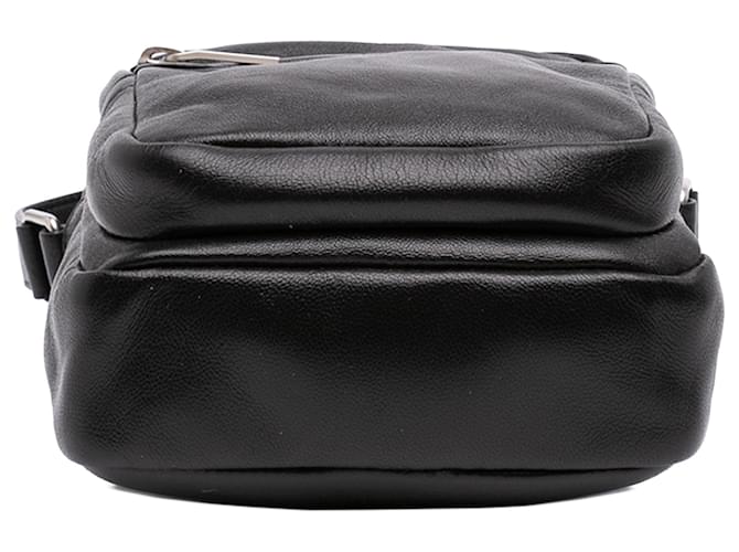 Borsa a tracolla Sid in pelle nera Saint Laurent Nero - vista 3