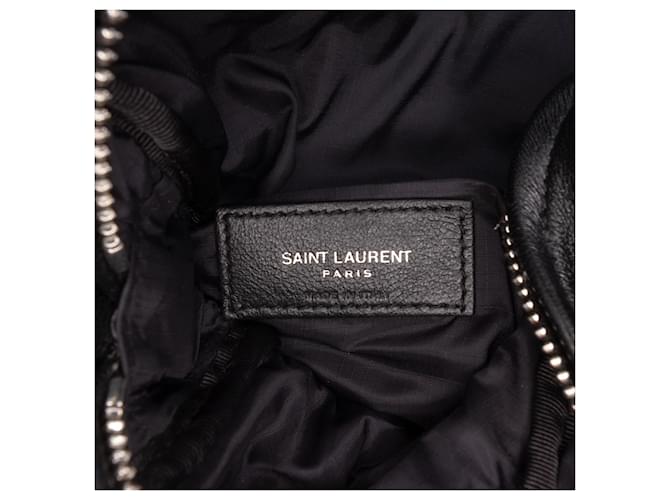 Borsa a tracolla Sid in pelle nera Saint Laurent Nero - vista 5