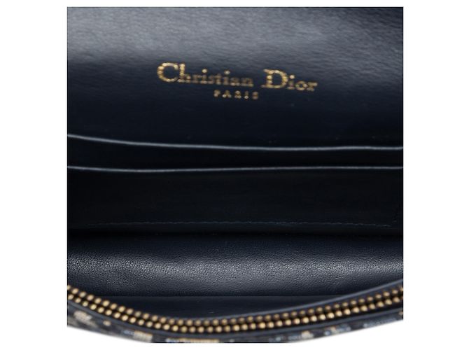 Dior Blue Oblique Canvas Saddle Belt Bag Navy blue - view 4