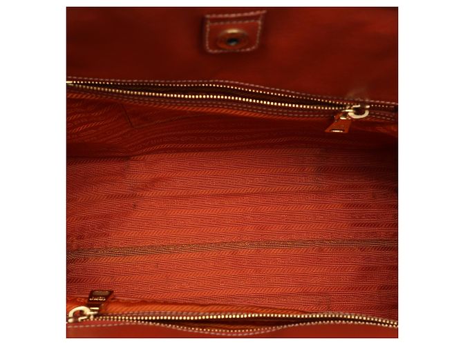Borsa Tote aperta convertibile in denim con rifiniture in Saffiano blu Prada - vista 4