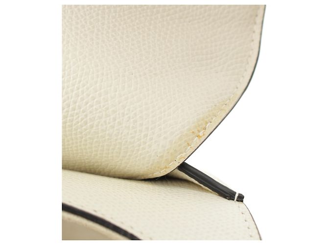 Sac Saddle Dior en veau grainé blanc - vue 12